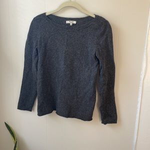 Madewell Sweater SZ XS Merino Wool Grey Pullover Crewneck